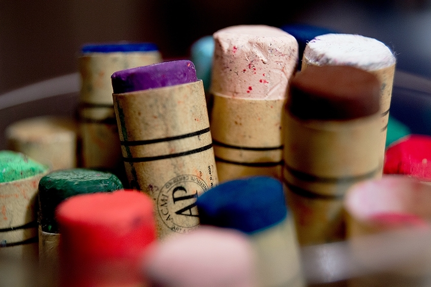 How to use oil pastels - Gathered