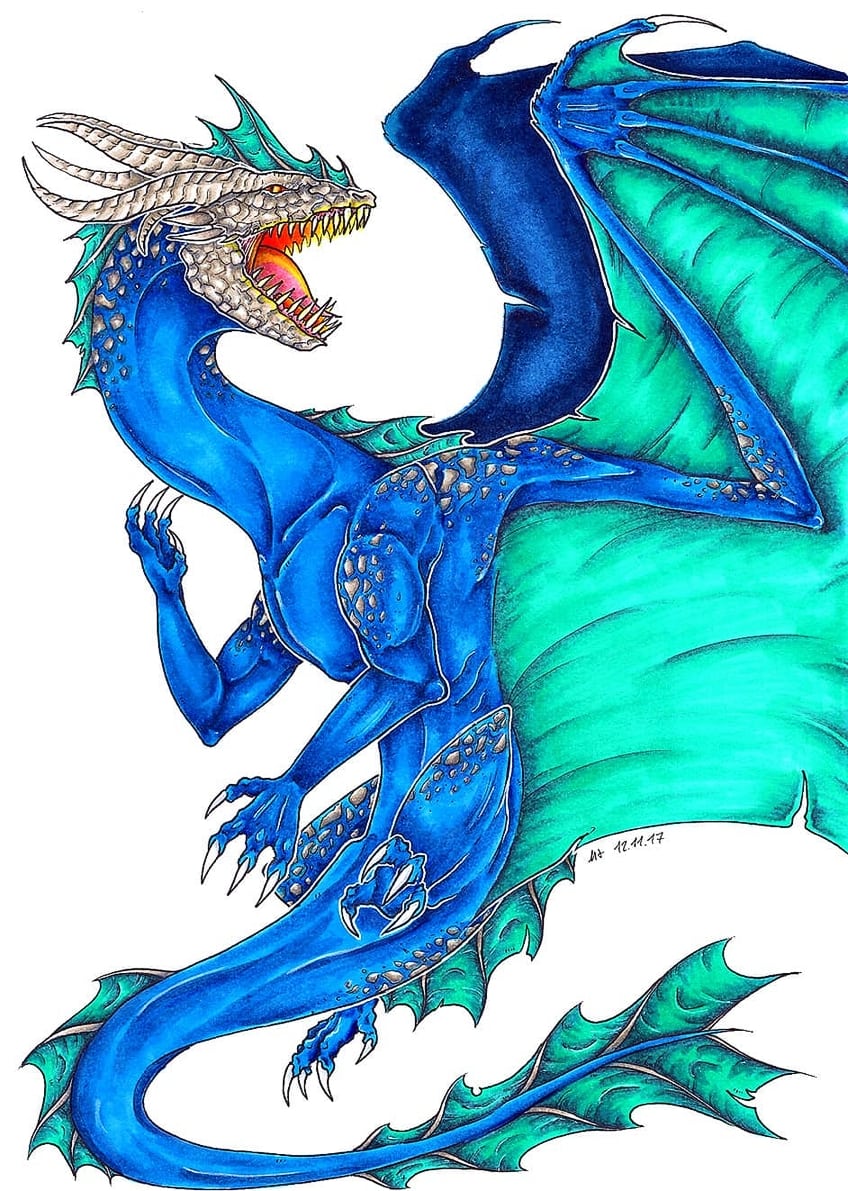 cool drawings of dragons