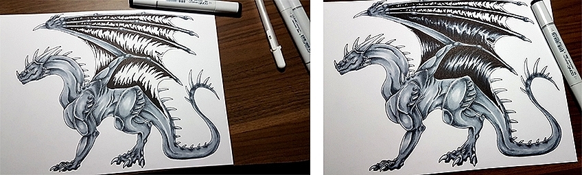 How to Draw Dragons Step 13