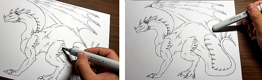 how to draw a dragon head breathing fire easy