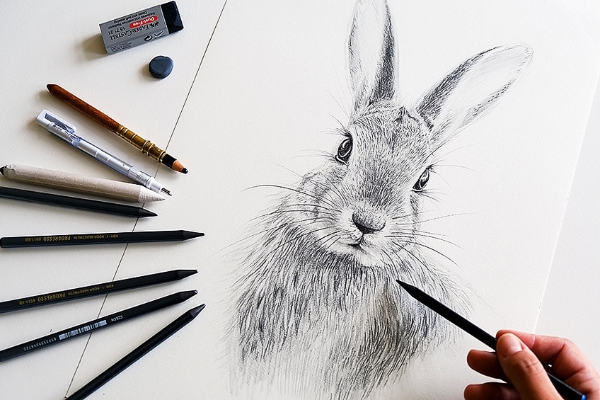 How to Draw Cute Easter Bunny | Guided Drawing Video Tutorial