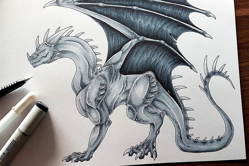 Step-by-Step Dragon Drawing: Fire Breathing Tips