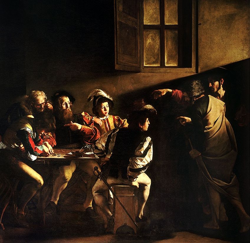 The Calling of St. Matthew by Caravaggio