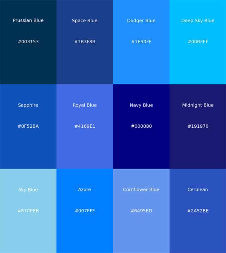 Shades of Blue - A Color-Mixing Guide on How to Make Blue