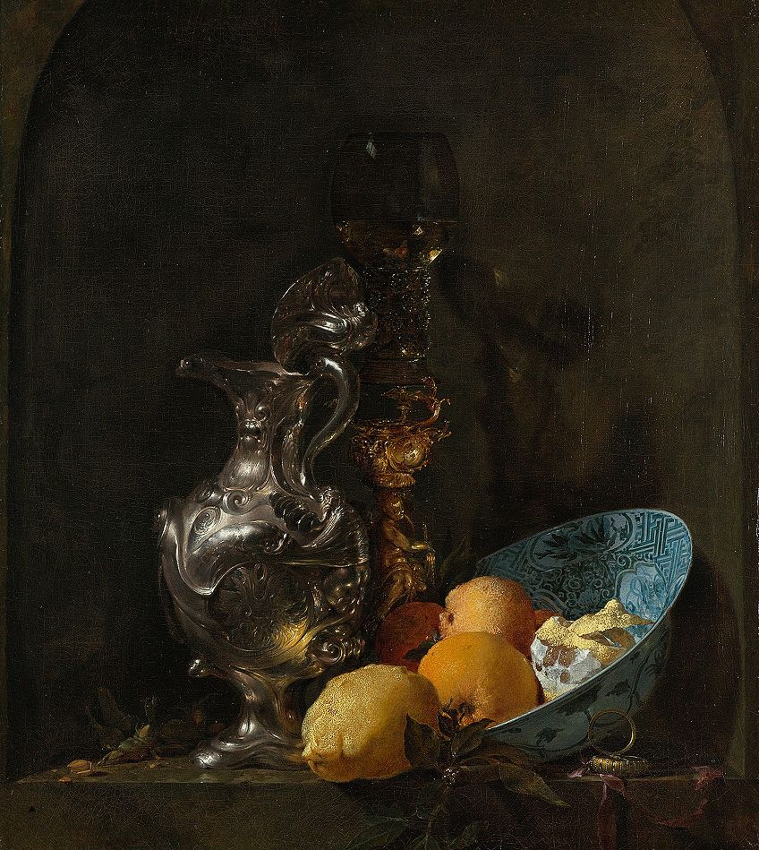 Baroque Still Life Oil Paint ヴィンテージ静物画-