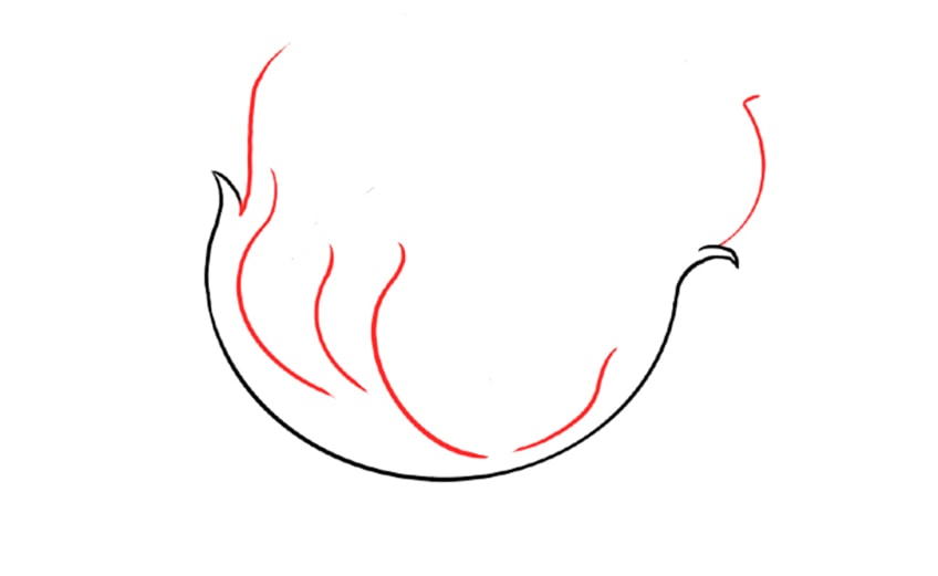 Fire Drawing Step 3