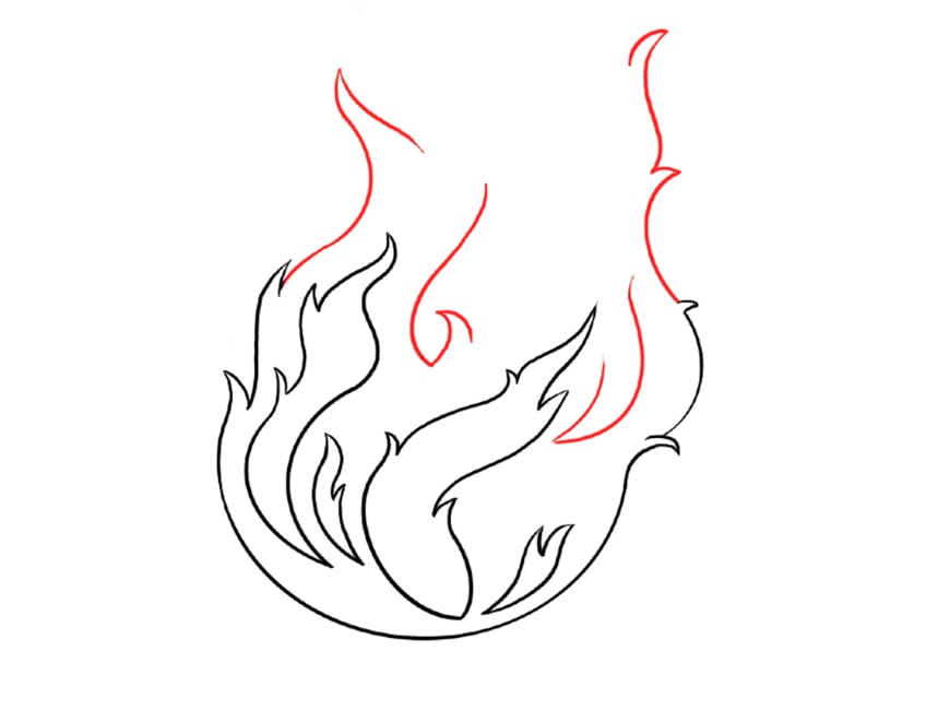 How To Draw Realistic Fire