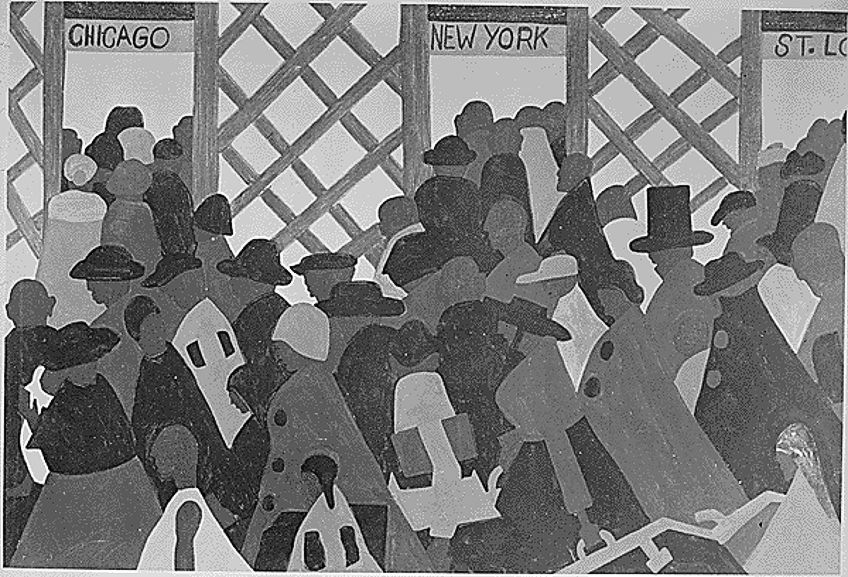 harlem renaissance art black and white