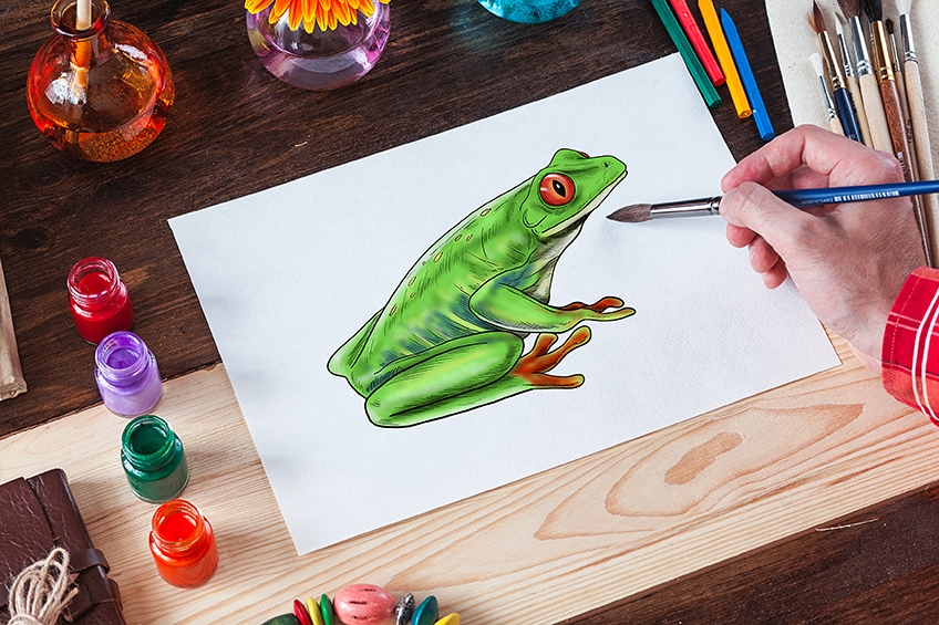 How to Draw a Frog