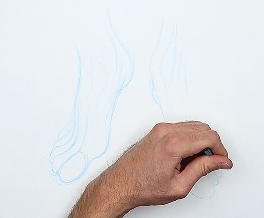 feet drawing 08