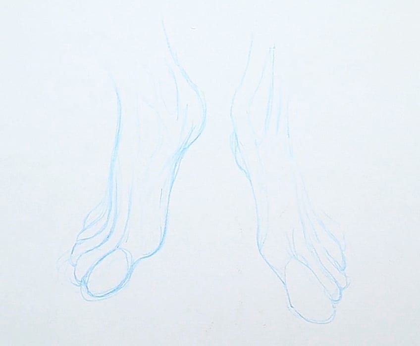 feet drawing 09