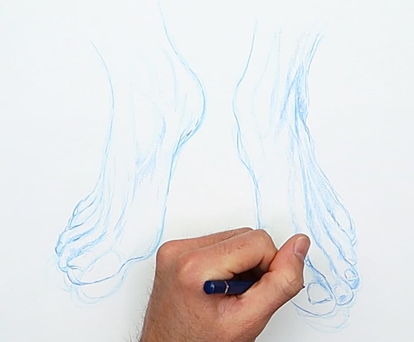 feet drawing 23