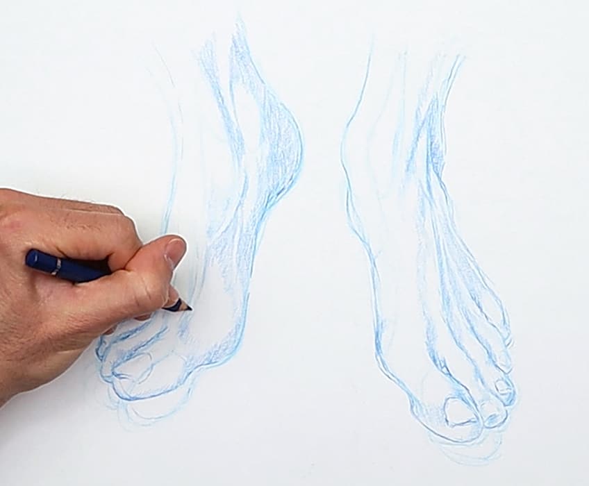 feet drawing 27