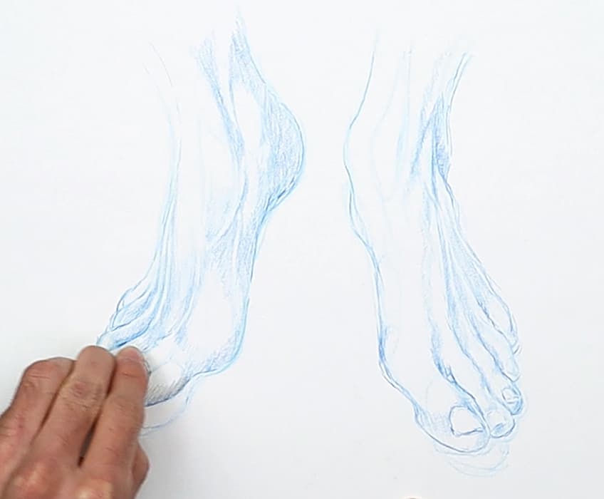 feet drawing 29