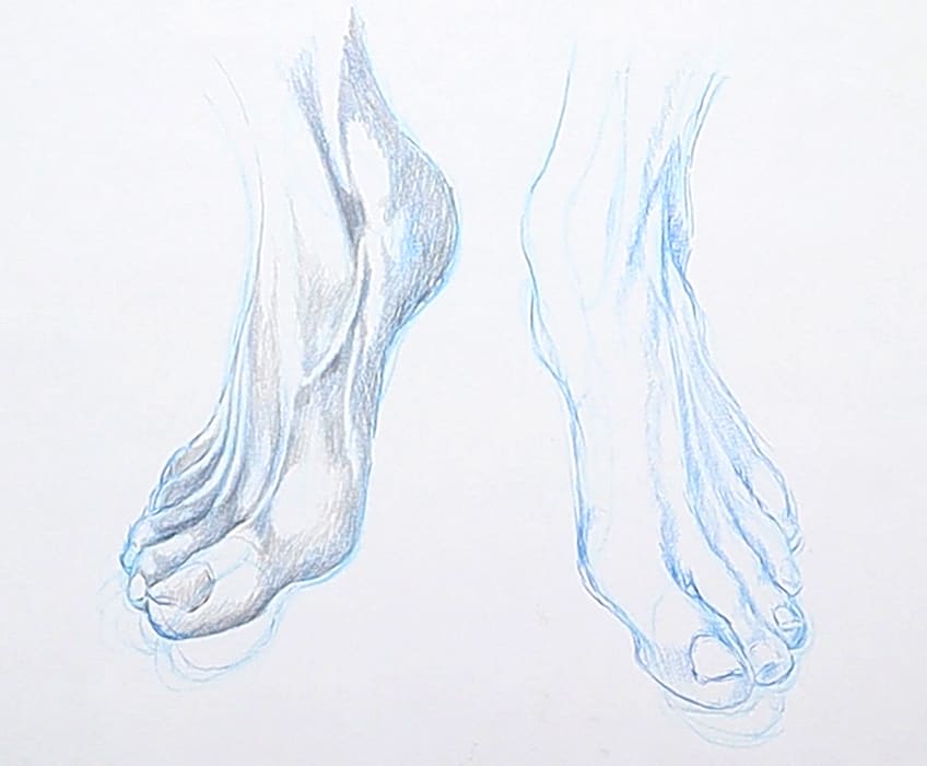 feet drawing 31