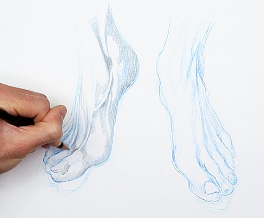 feet drawing 33