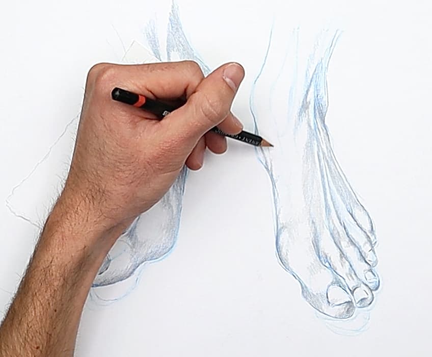 feet drawing 42