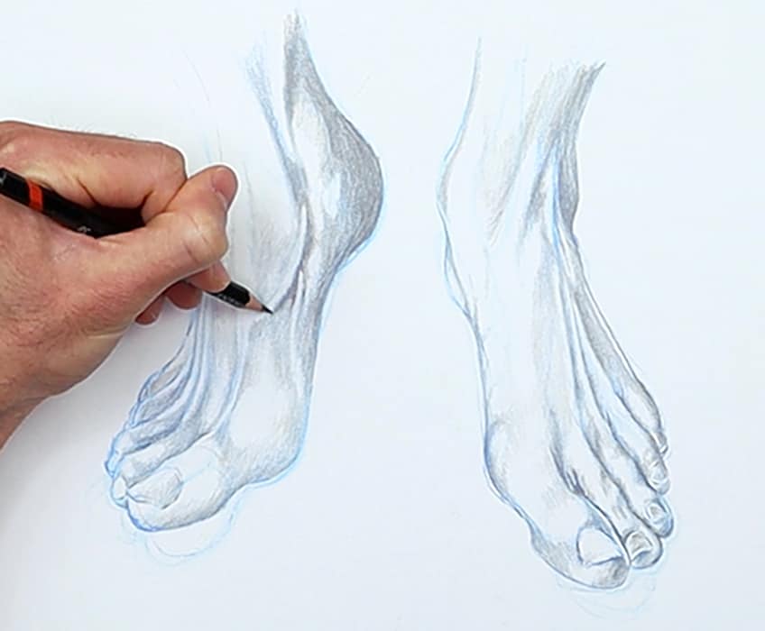 feet drawing 47