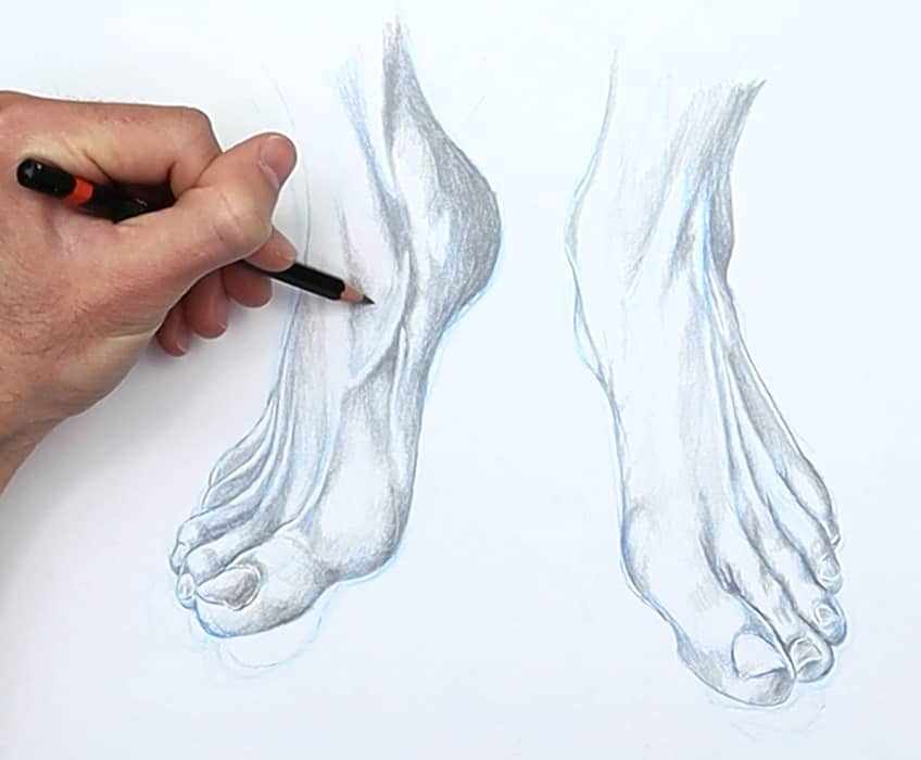 feet drawing 51