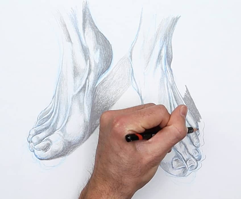 feet drawing