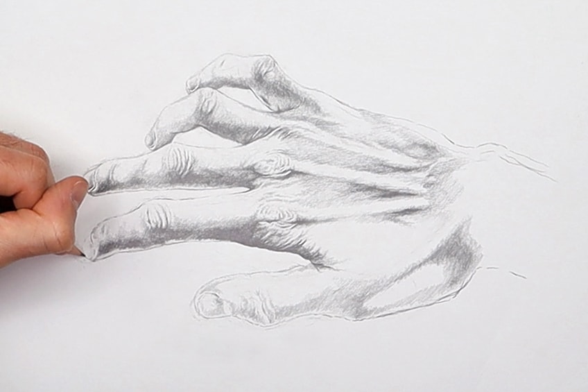 how to draw a realistic hand