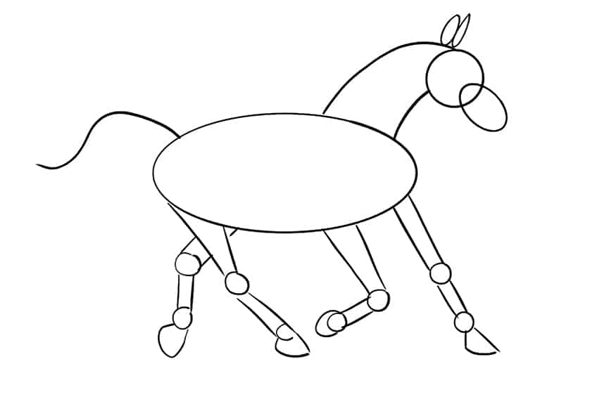 رسم الحصان 10