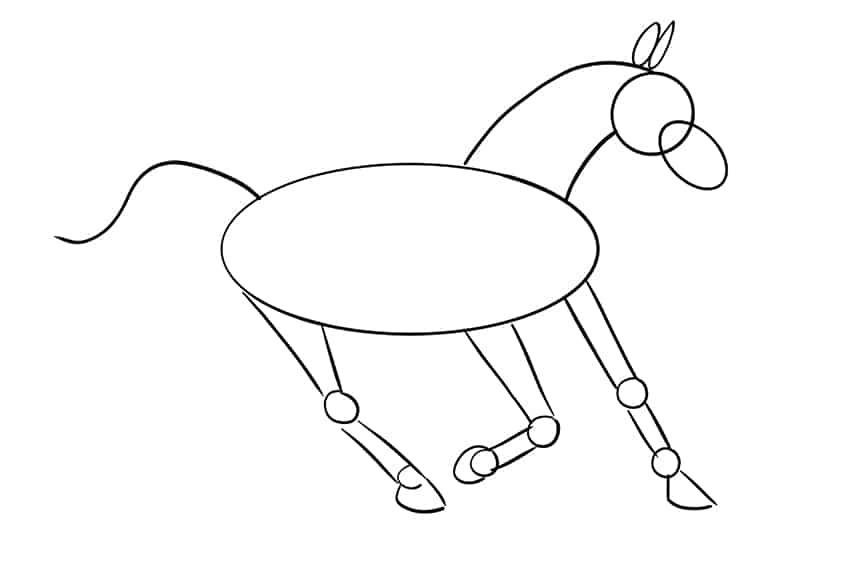 رسم الحصان 9