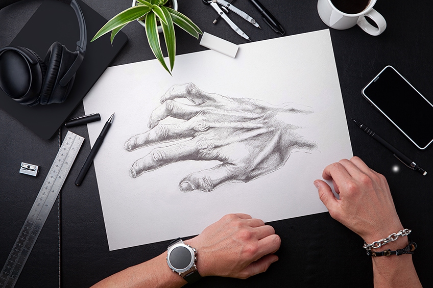 pencil | Pencil drawings easy, Easy hand drawings, How to draw hands