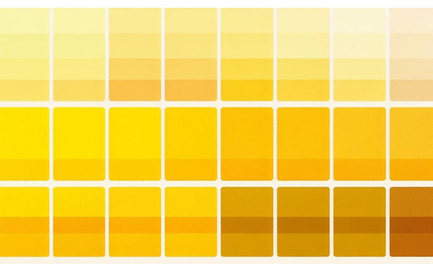 mixing yellow shades