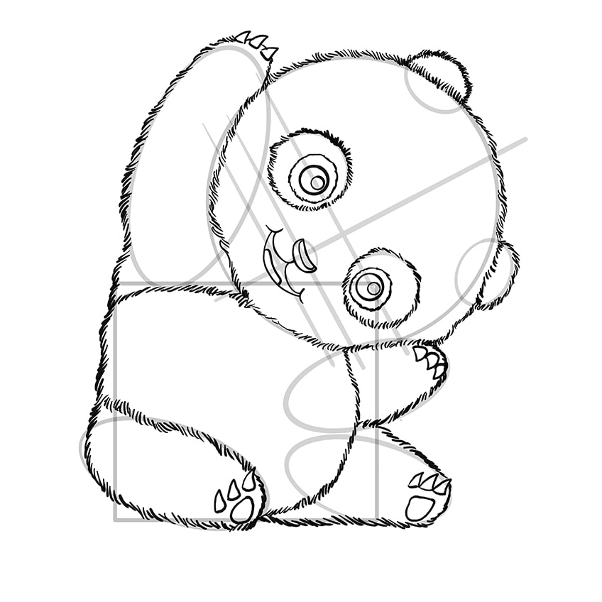 HOW TO DRAW A CUTE PANDA