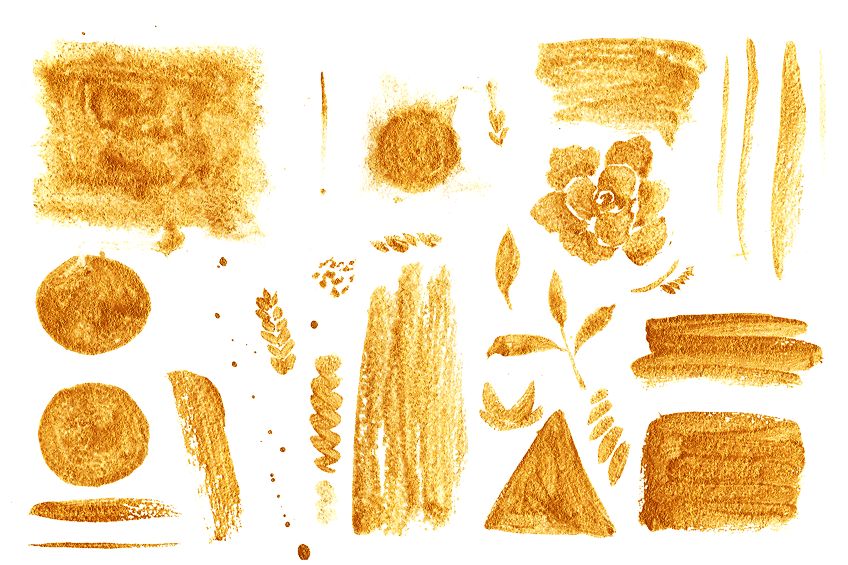 How to Mix Gold Paint Strokes