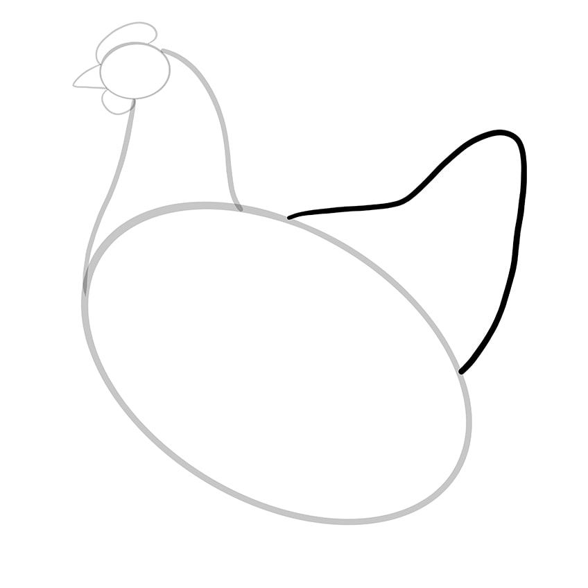 dessin de poulet 6