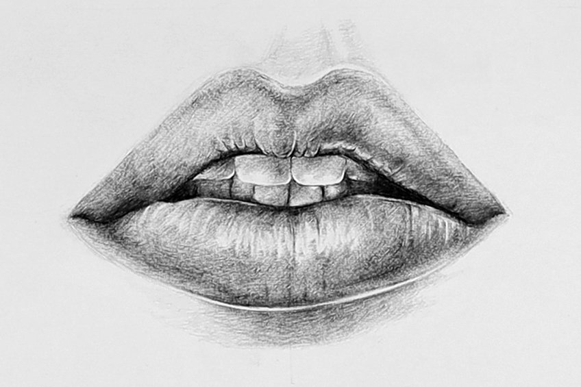 drawing of lips 33
