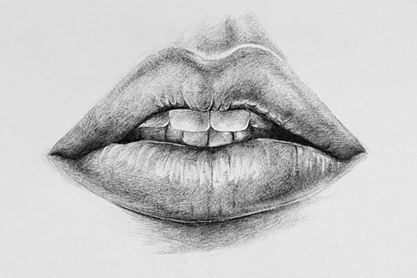 drawing of lips 35