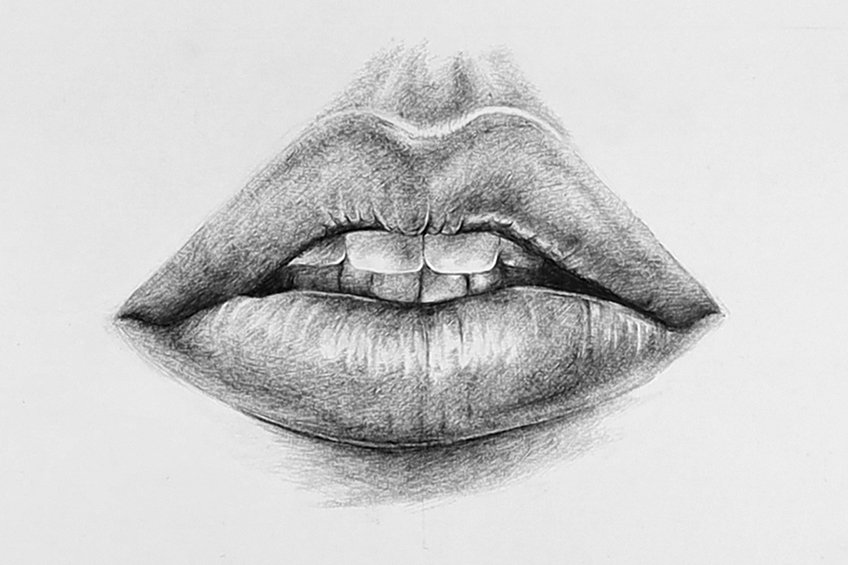 drawing of lips 37