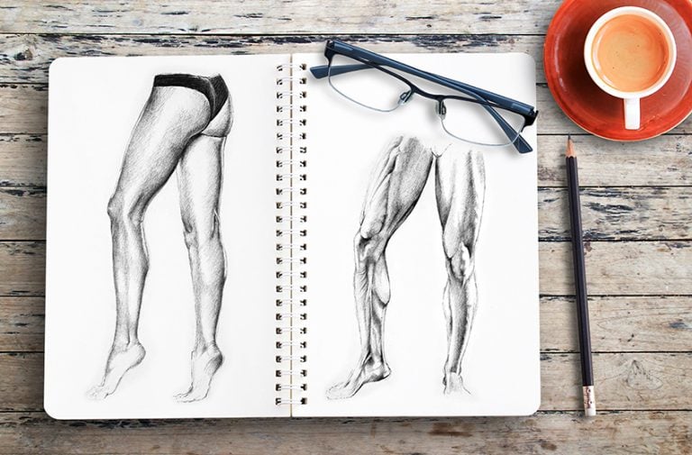 how to draw legs