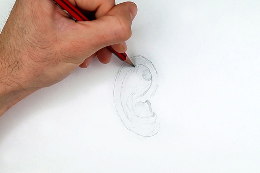 human ear drawing 05