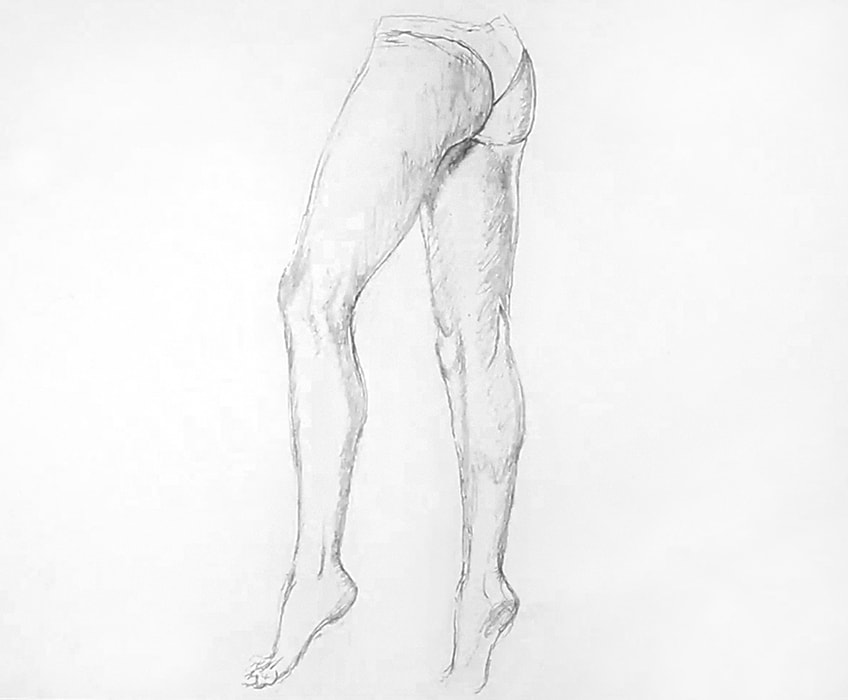 legs anatomy drawing 50