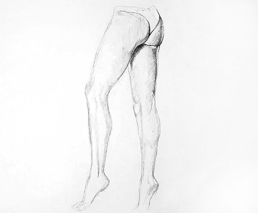 legs anatomy drawing 52