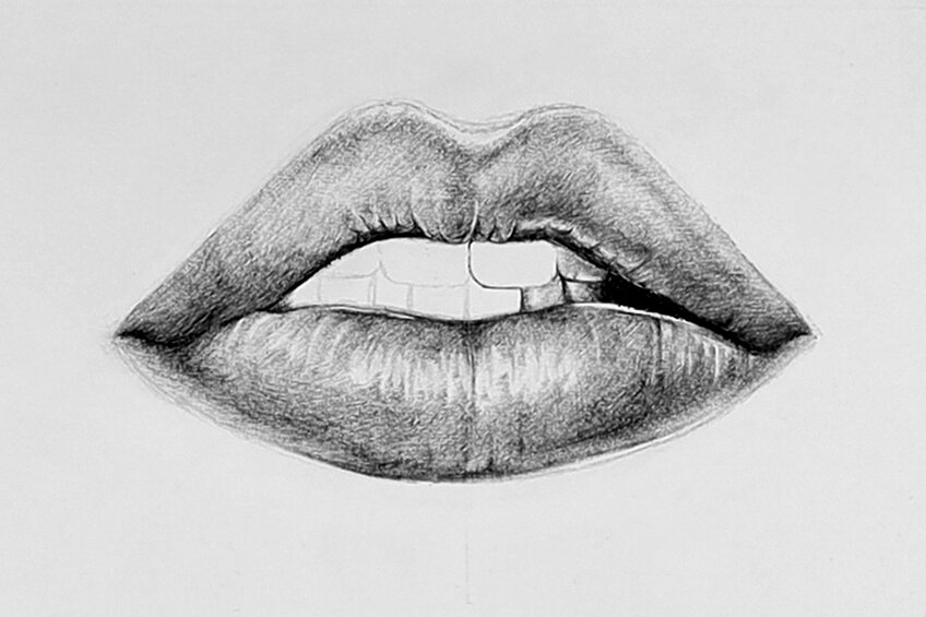 lips sketch 28