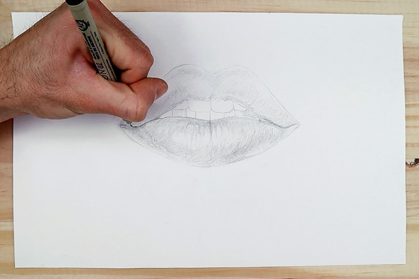 mouth drawing 13