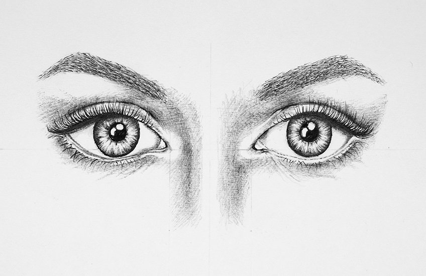 realistic eye drawing