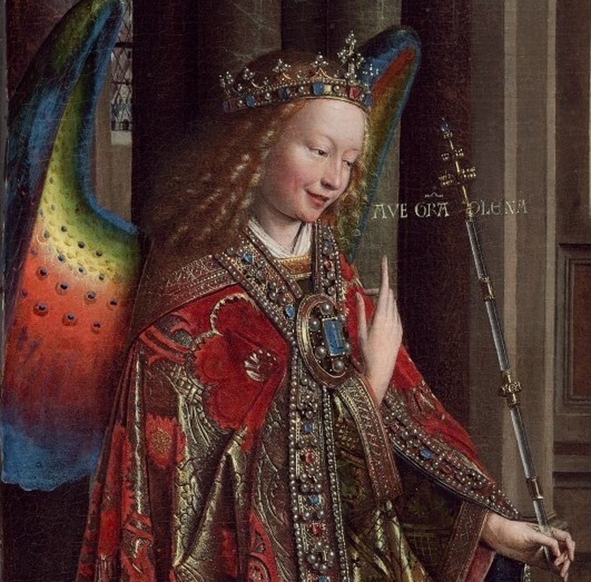 Angel Gabriel in the Annunciation Painting