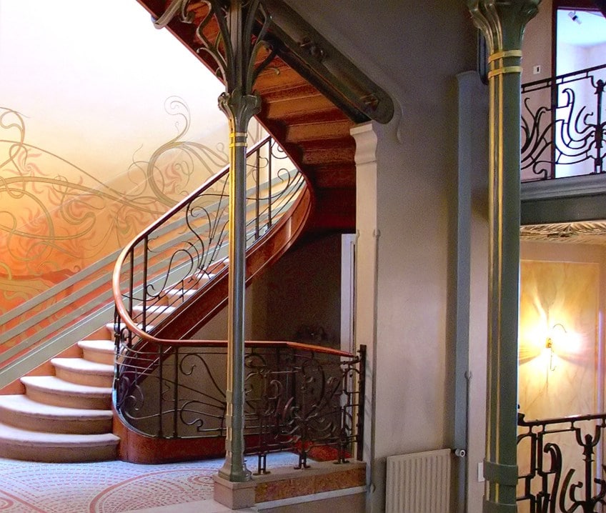 Art Nouveau Building Staircase