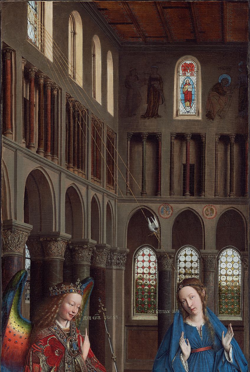 Detail of the Annunciation Painting