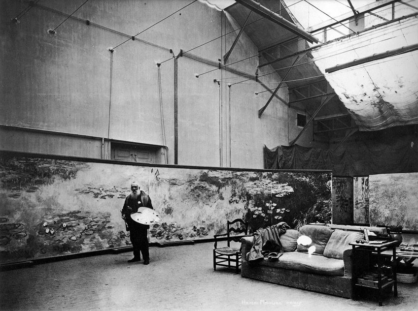 Japanese Bridge Monet in His Studio