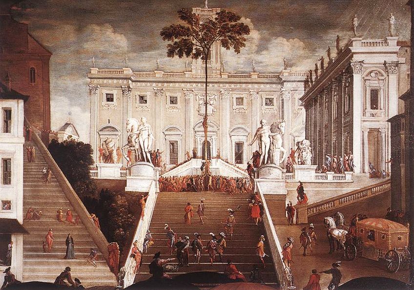 Painting of Italian Renaissance Buildings