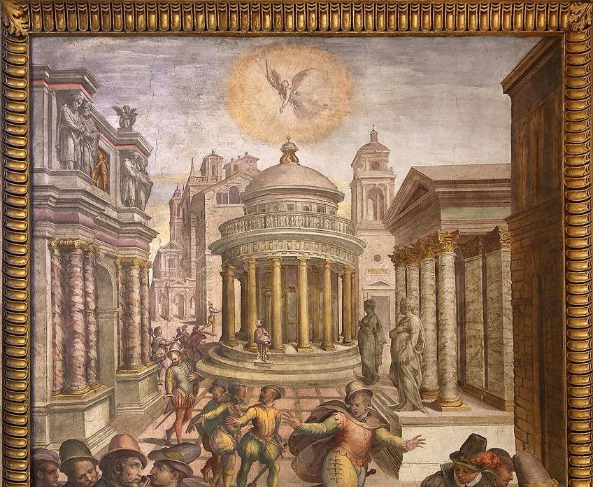 Painting of Renaissance Building