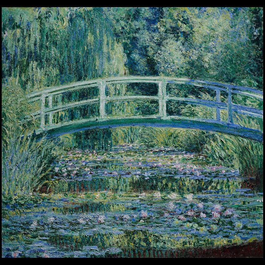 Water Lilies and Japanese Bridge Monet