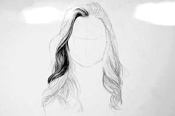 How to Draw Hair - Learn How to Create an Easy Hair Drawing